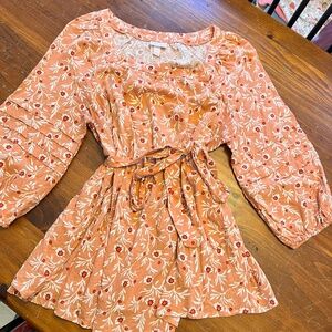 Isabel maternity tie waist floral shirt